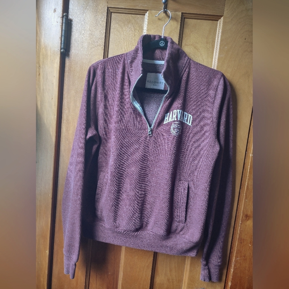 Redshirt Harvard quarter zip sweatshirt Size S
